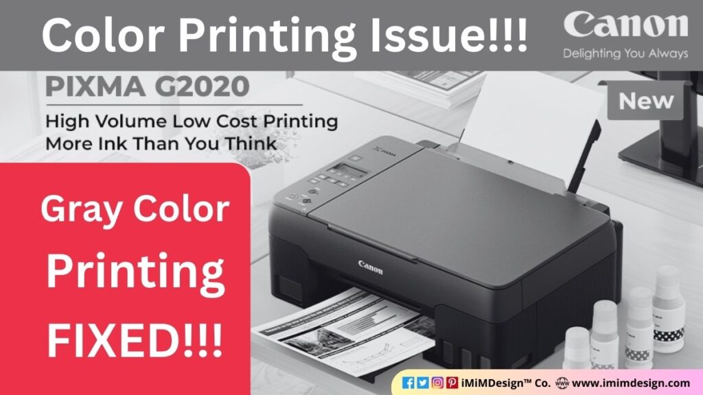 Canon G2020 Color Printing Issue Fixed